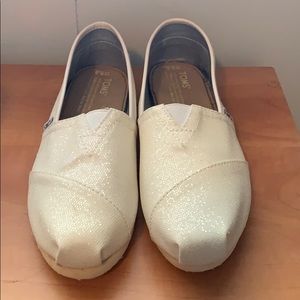 White Sparkly Toms